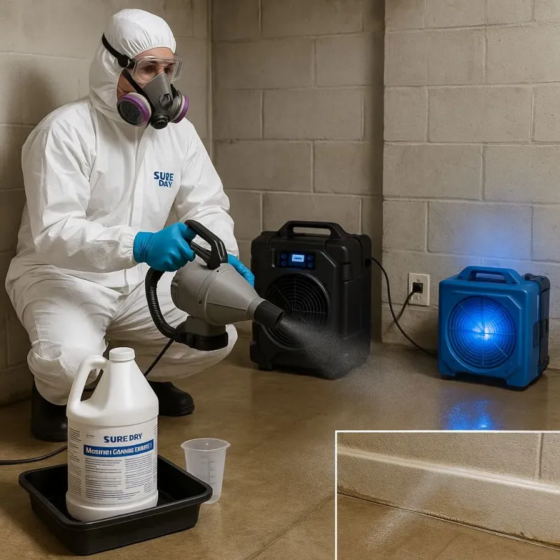 Sanitization and Odor Removal process in Sorrento Valley, CA